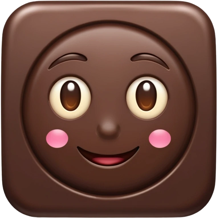 dark chocolate separated square emoji