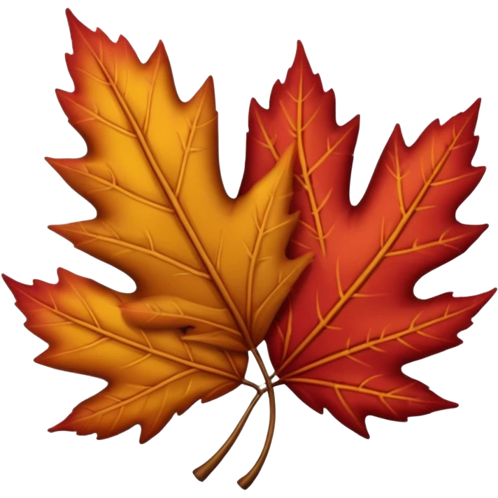 quiero una fucion de pernos y hojas de arbol emoji