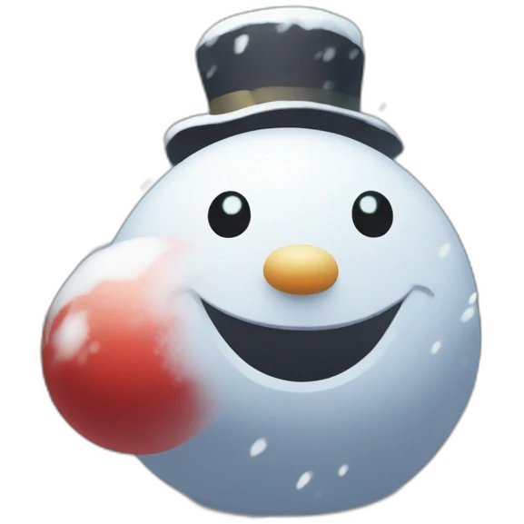 Snowman Statue Epic Mystery Legendary NewYear PokemonTheme Pokeball Snowfall Snowballs emoji