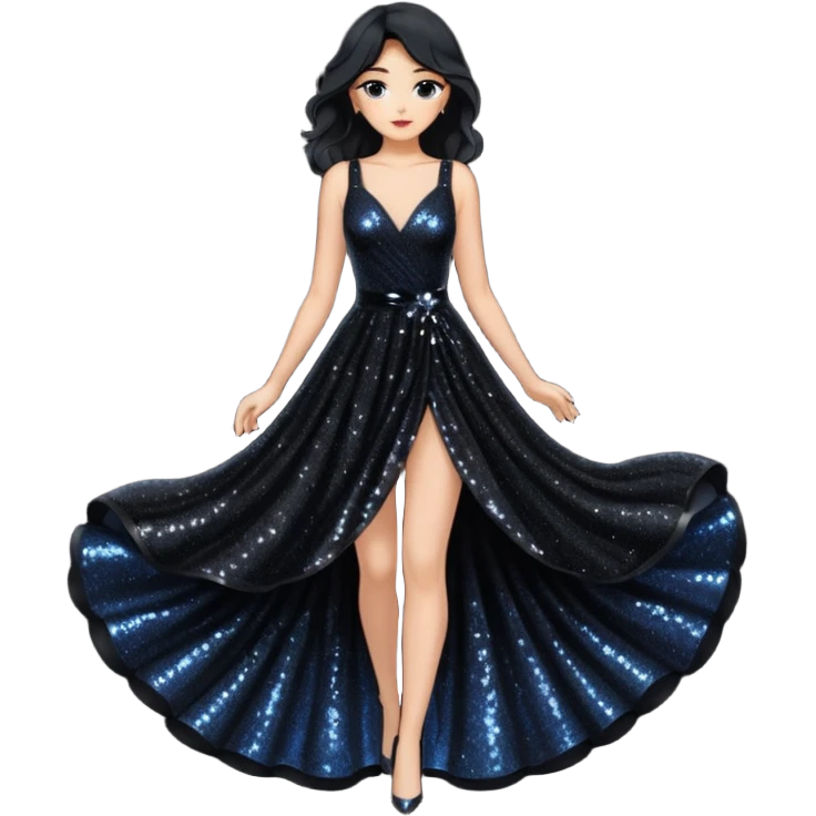 Glitter dark romance emoji