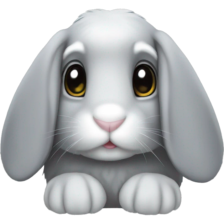 grey lop bunny emoji