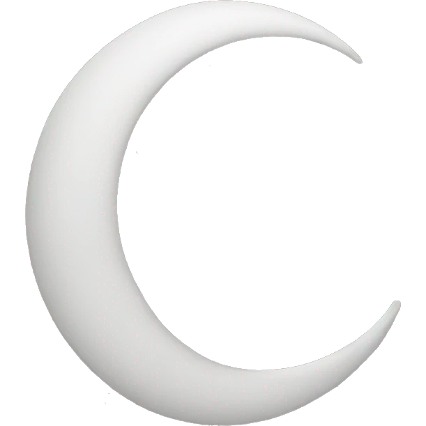 half moon emoji