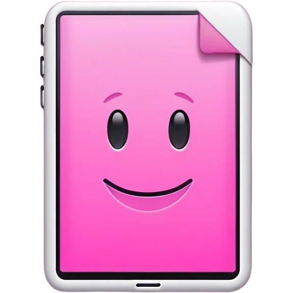 Pink ebook  emoji