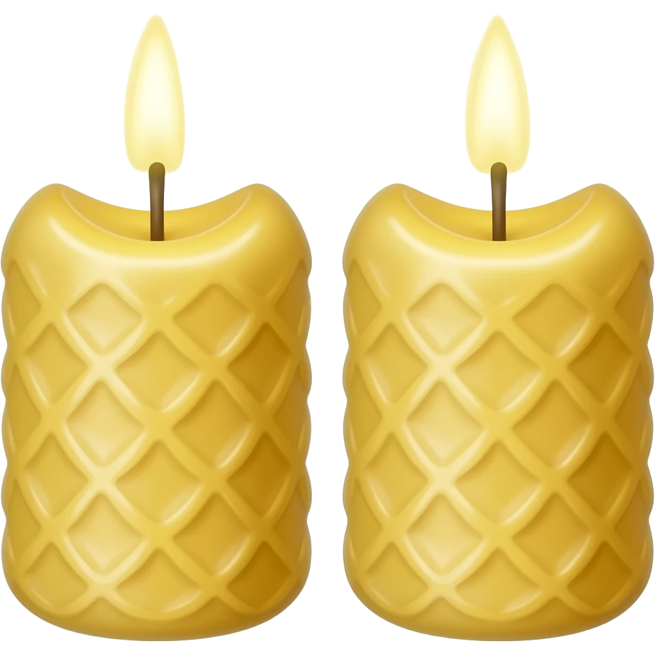beeswax candles thin emoji