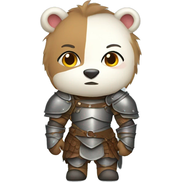 female bear in armor  emoji