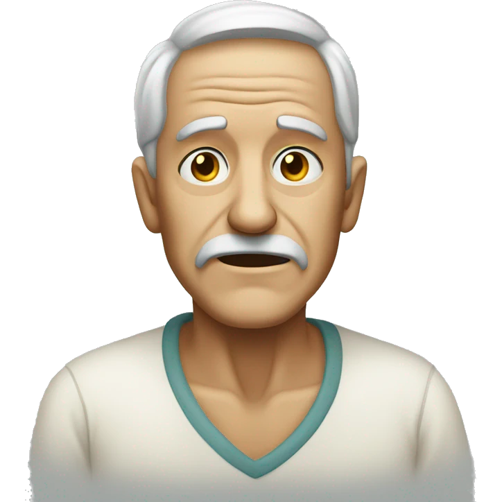 an old and sick man emoji