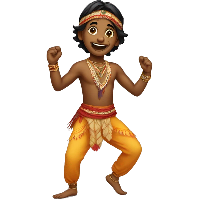 A dancing Indian boy emoji