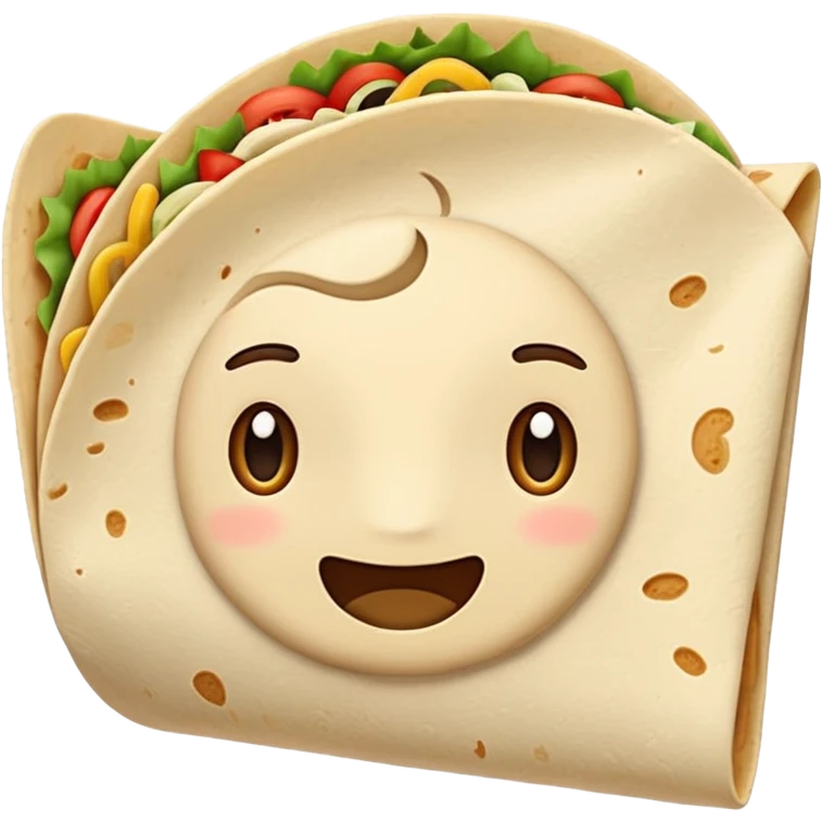 flour tortilla without fiolling emoji
