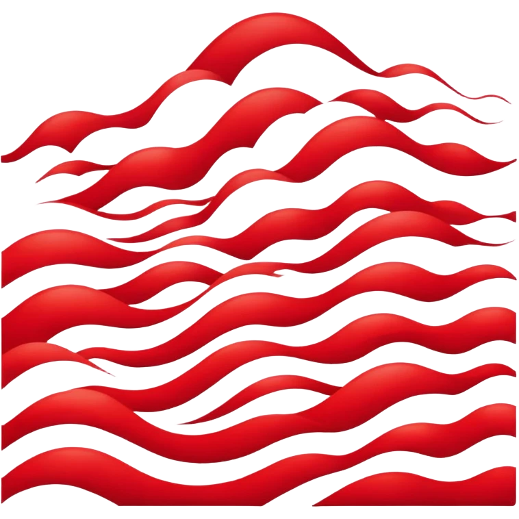 Red wave emoji emoji