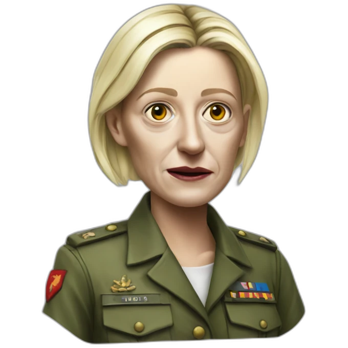 zombie marine lepen hyperrealistic emoji