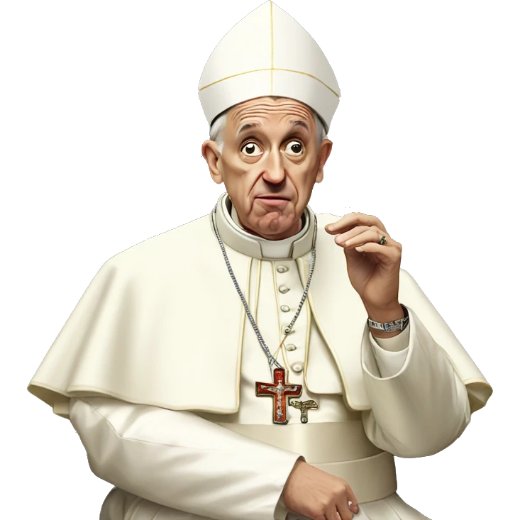Pope smoking crack emoji