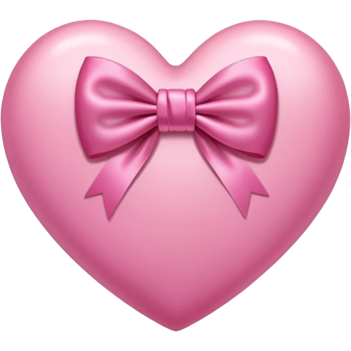 Pink heart with bow emoji