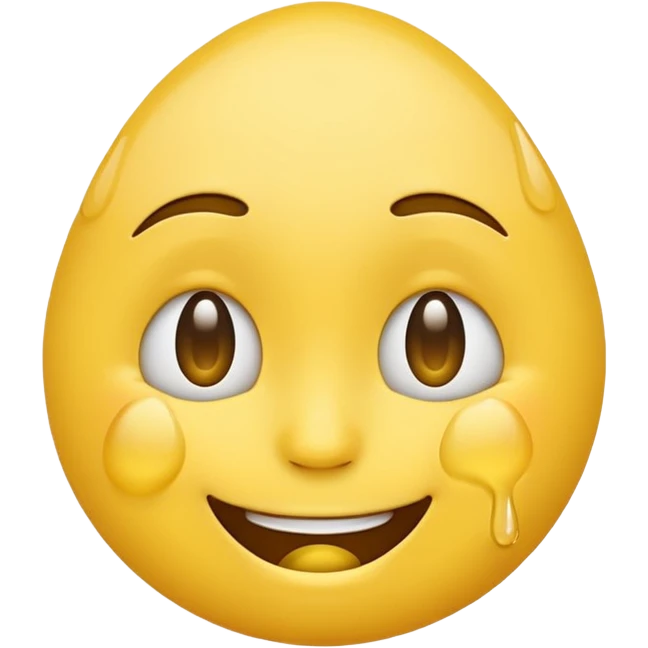 Smiling emoji making a crying face emoji