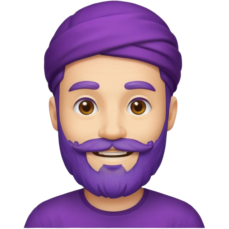 purple bearded man emoji