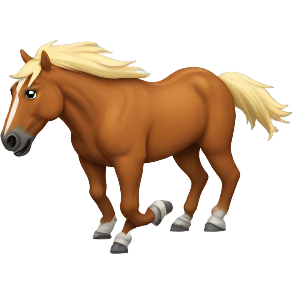 Bronco mascot  emoji
