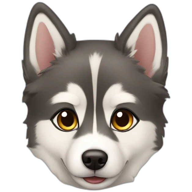 pomsky geterohromic emoji