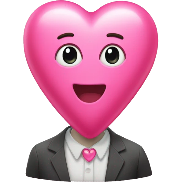 Bubblegum heart emoji