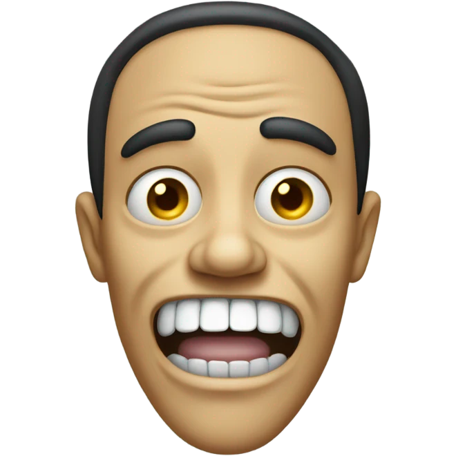 creepy smile emoji