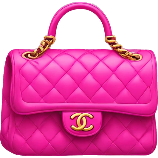 Hot pink Chanel bag emoji