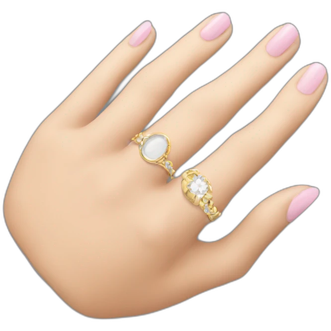 Mettre une bague au doigt emoji