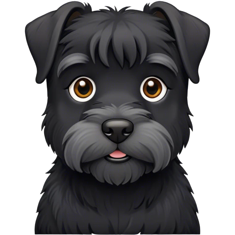 mini pure black schnauzer emoji