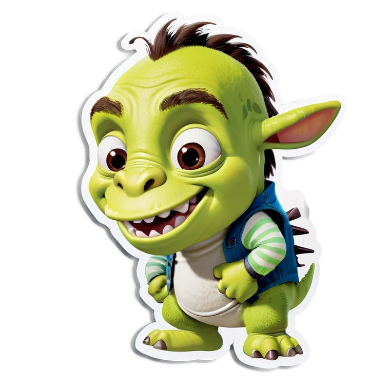 Sherk besando a burro  emoji