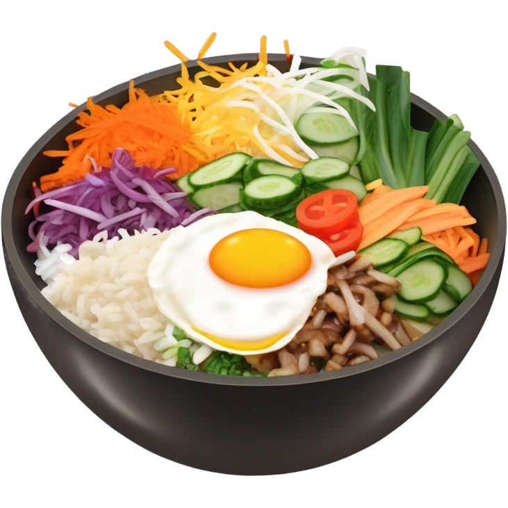 Bibimbap korean rice emoji