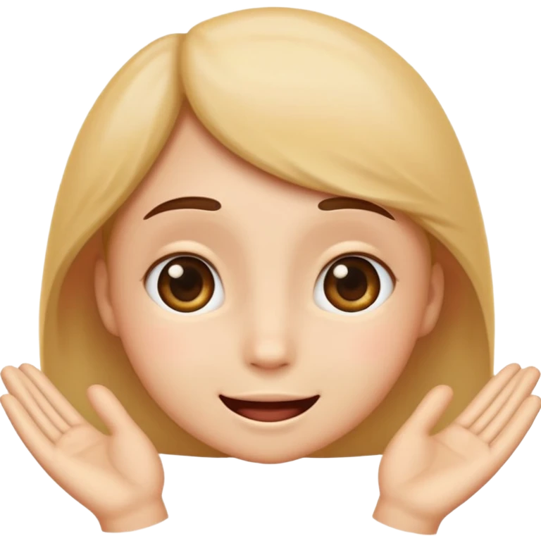 I want an emoji like of hapiness with love calm eyes and cute and with aaa i finally did it moment feeling emoji