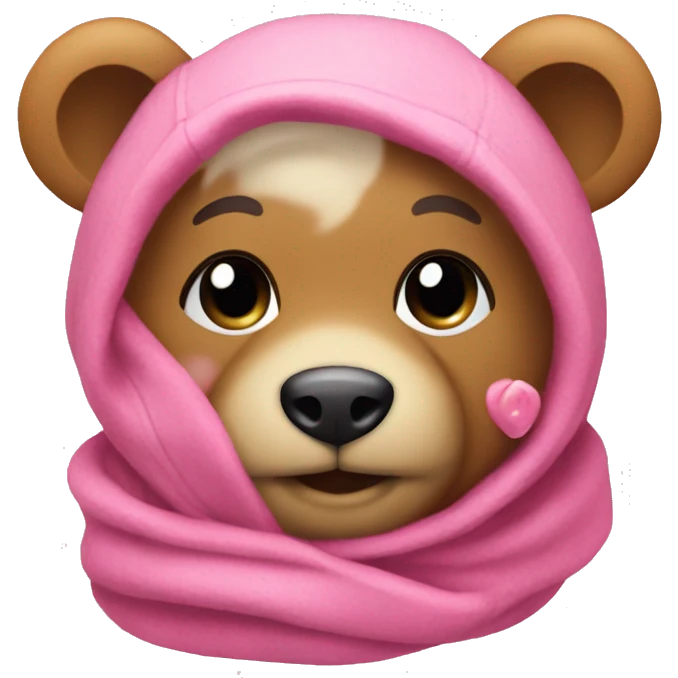Tedy with pink obě emoji