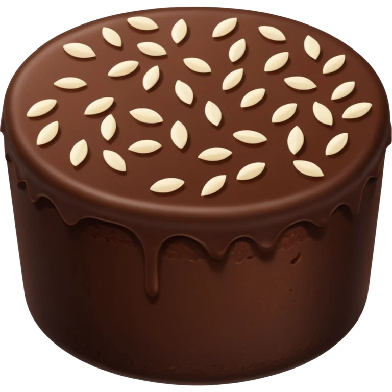 Thin Chocolate Rice Cake emoji