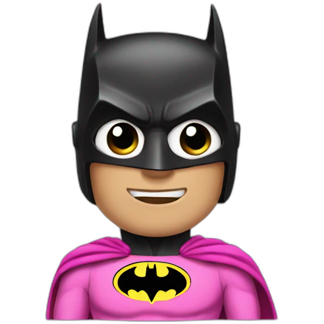 batman in pink clothes emoji