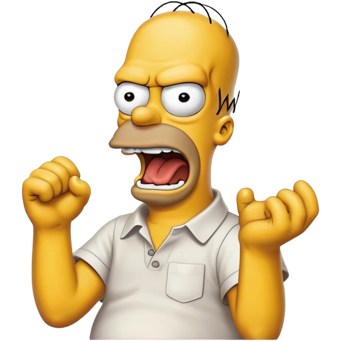 homer simpson yell at ai emoji