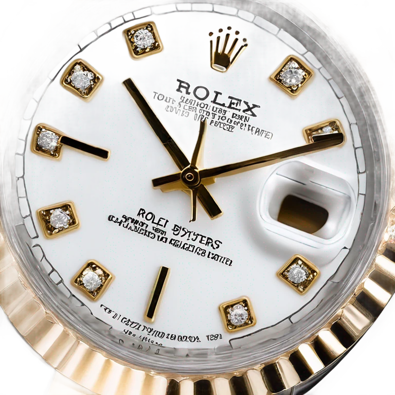 Rolex datejust two tone fluted bezel oyster bracelet diamond dial emoji