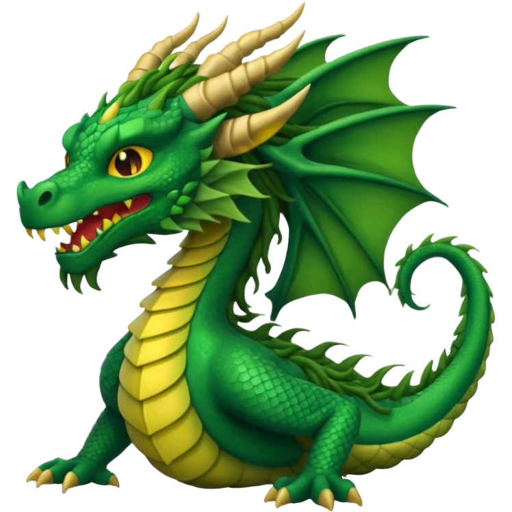 Dragon with dreadlocks emoji