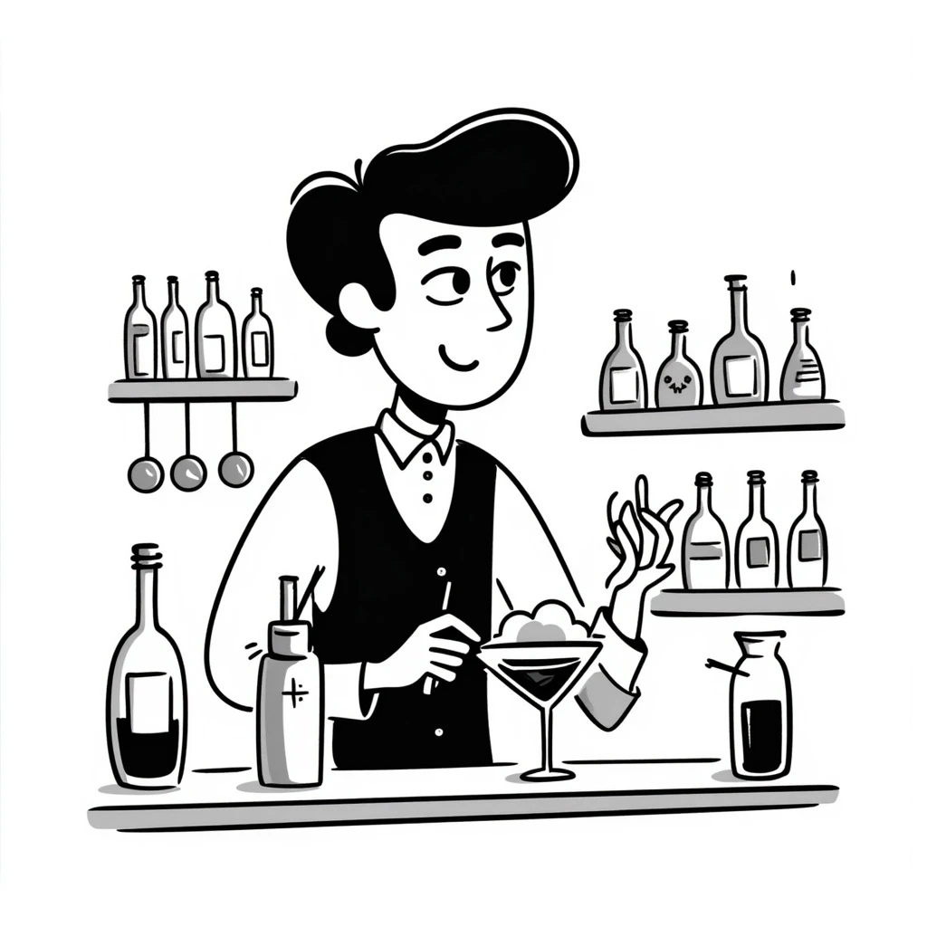 bartender mixing drinks emoji