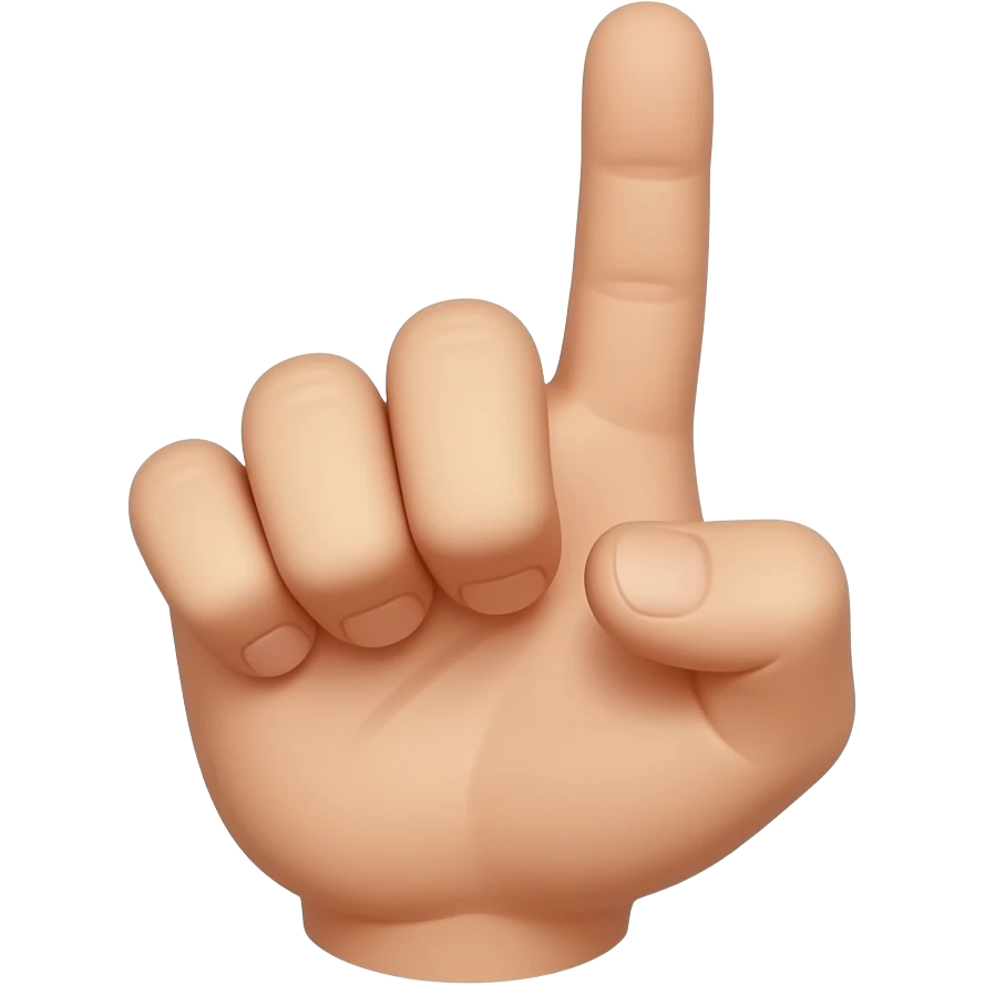 up the middle finger with five fingers emoji