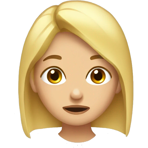 Rubia durmiendo  emoji