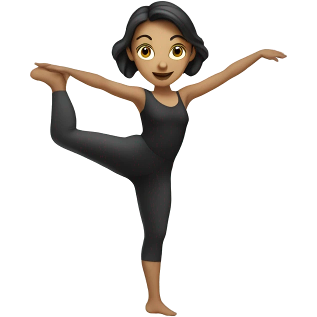 contemporary dance, white woman emoji