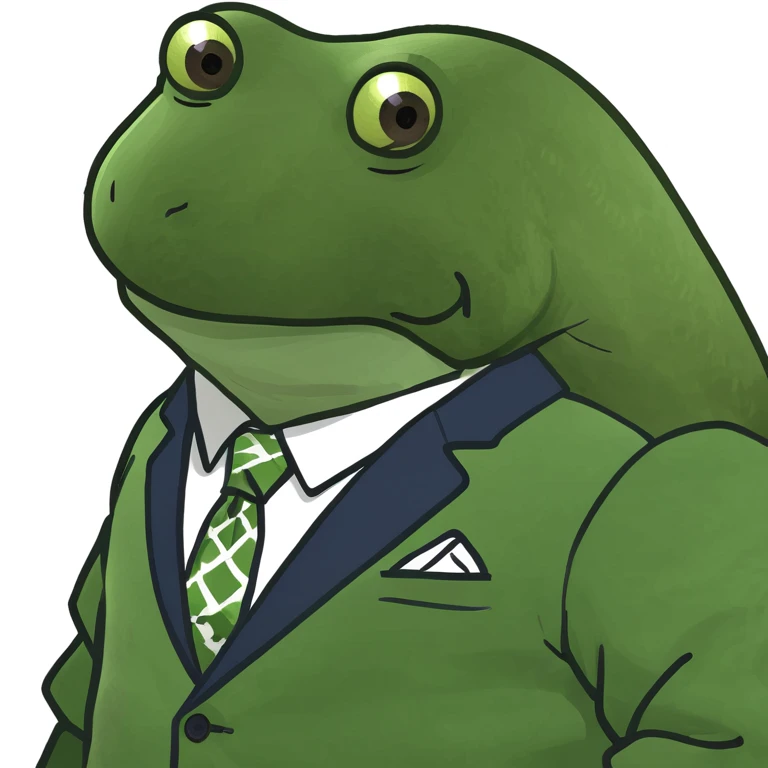 bufo in a japanese suit emoji