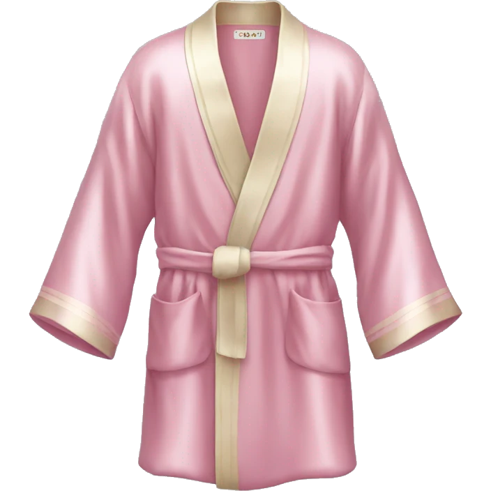 Light pink silk robe emoji