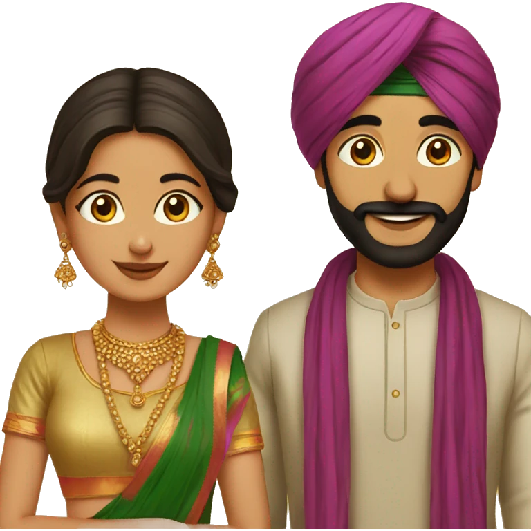 PUNJabi COUPLE emoji