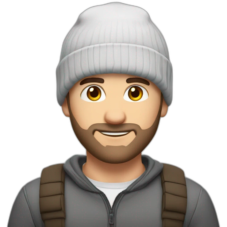 Kerem Bürsin with a beanie  emoji