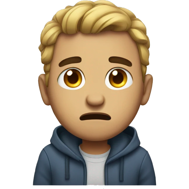 Guys sad emoji