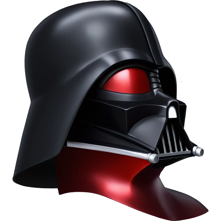 Darth Vader red helmet emoji
