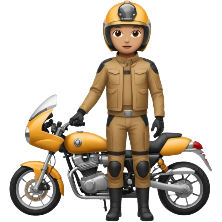 motorcycle human with helmet full body emoji