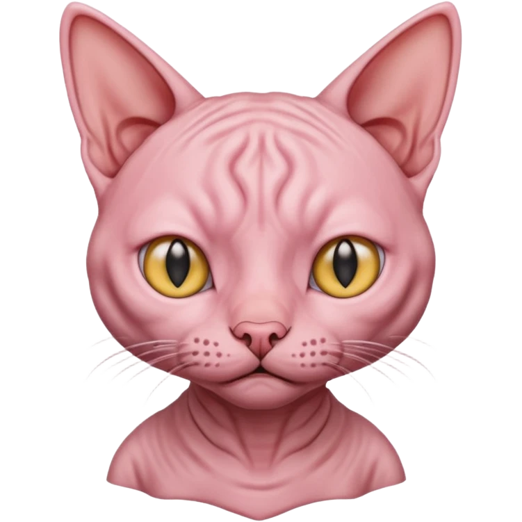 Hairless cat emoji