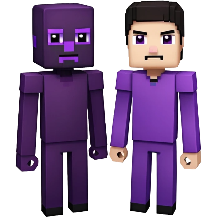 minecraft, Enderman,Herobrine emoji