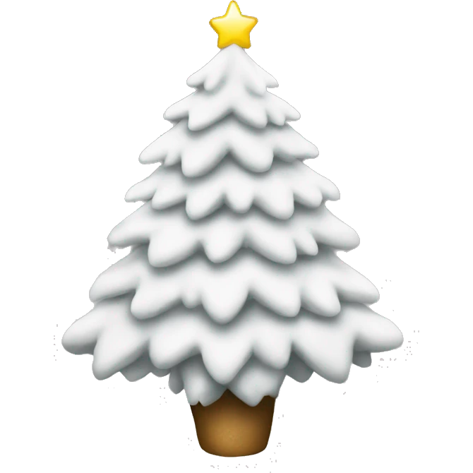 White Christmas tree emoji