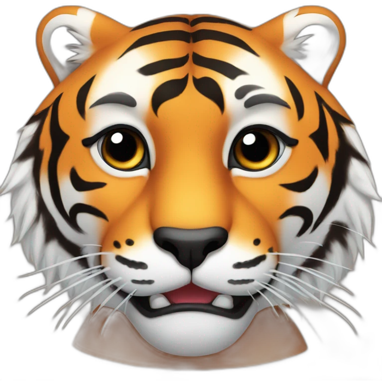 tip toe tiger emoji