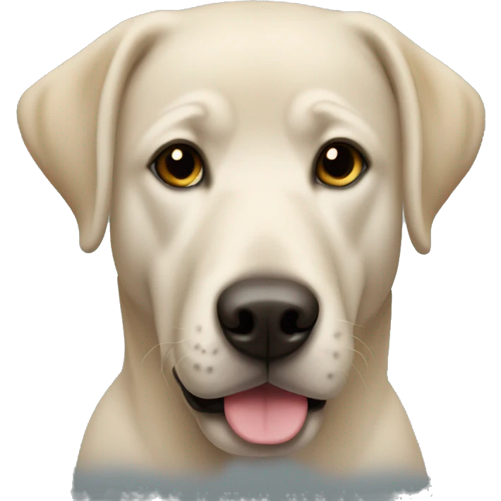 a labrodor for christmas emoji